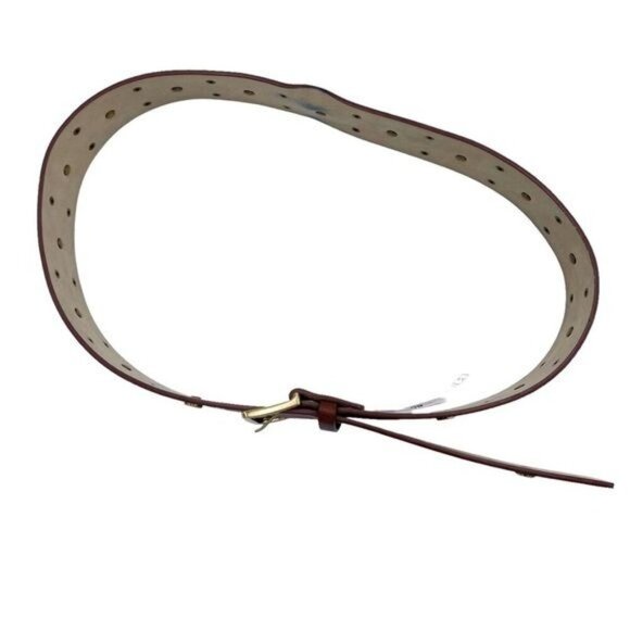 BCBGeneration Brown Gold Faux Leather Studded Belt Western Boho - Picture 7 of 7